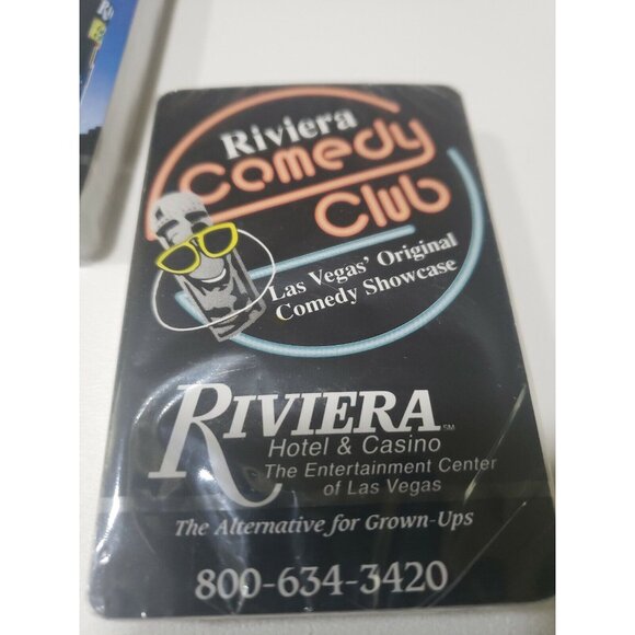 Vintage Las Vegas Riviera Hotel & Casino Playing Cards Comedy Poker. UNOPENED - Picture 3 of 4